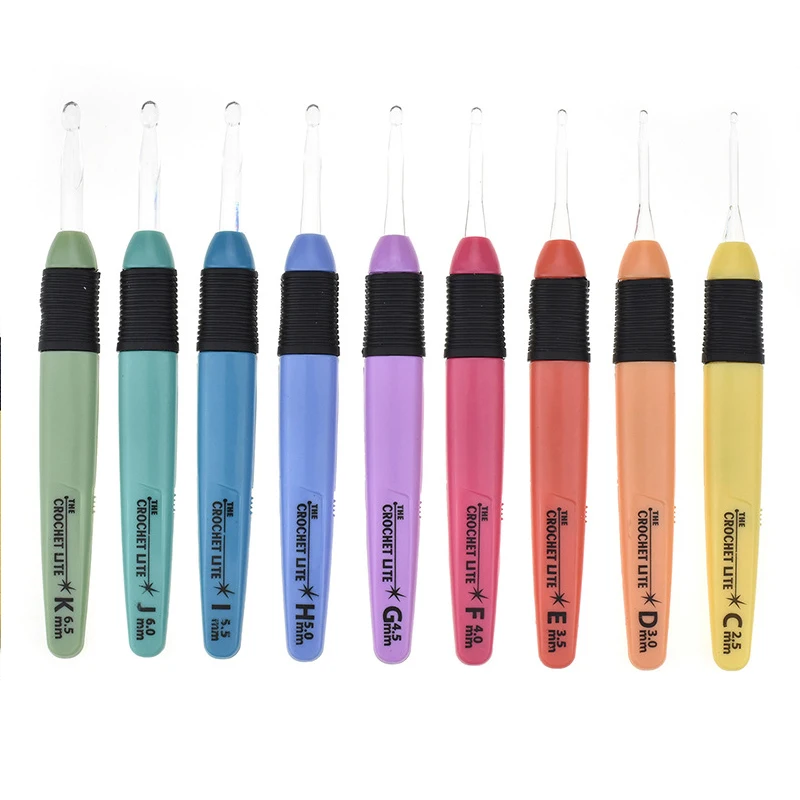 

1PC LED Light Crochet Hooks Knitting Needles Weaving Luminous Yarn Knitting Pin DIY Craft Sewing Accessories Tools 2-6.5mm