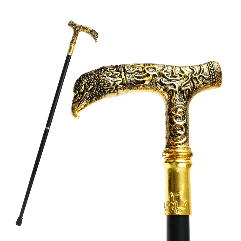 

Eagle Head Alloy Knob Cane for Party Walking Stick Stylish Portable Detachable Cosplay Play Props Cane Stick Toys