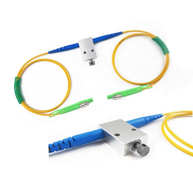 

Manually Adjust Low PDL In-Line PM VOA Singlemode Metal Fiber Optic Variable Attenuator with FC/APC Connector