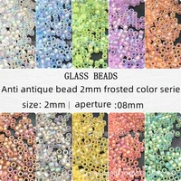 uniform size high quality frosted color magic rice beads antique beads diy handmade beads hairpin cross stitch clothing crafts