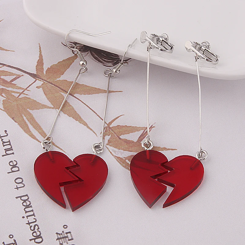 Anime JoJo Bizarre Adventure Drop Earrings Cosplay Props JOJO Kakyoin Noriaki Cherry Ear Clip Men Girl Jewelry Gift |