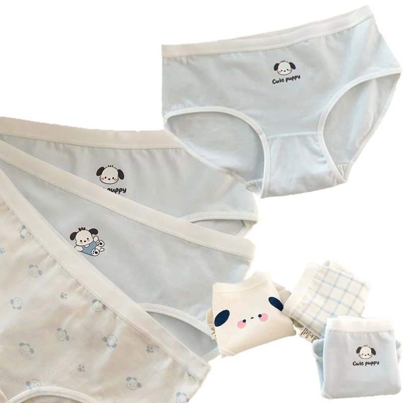 

Sanrios Children's Panties Girls Cotton Briefs Soft Sweet Breathable Kawaii Mid-rise Bacteriostatic Cartoon Anime Comfortable