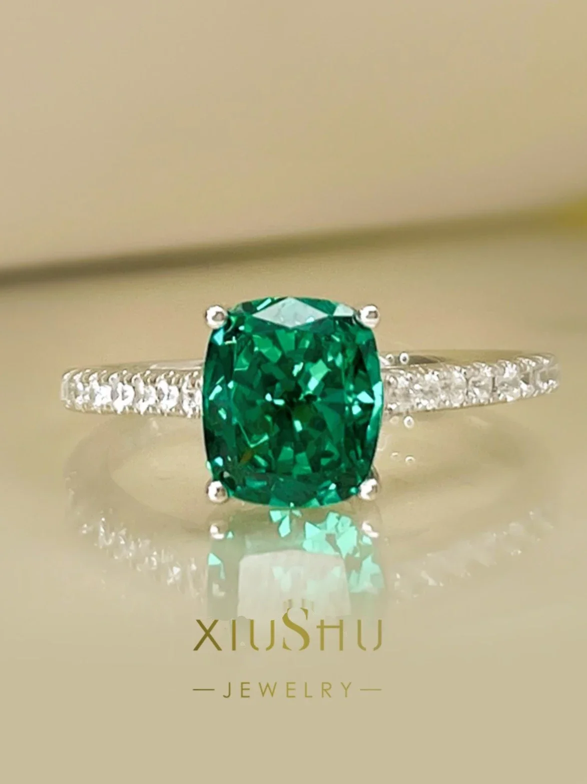 Кольцо с сокровищами Sea Blue Radian Cut взрывоопасная вспышка импортные