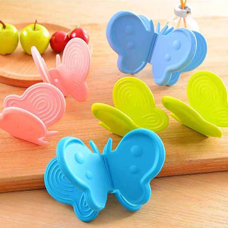 Бабочка кухонная теплоизоляция противоожоговая силиконовая лотка ручной зажим