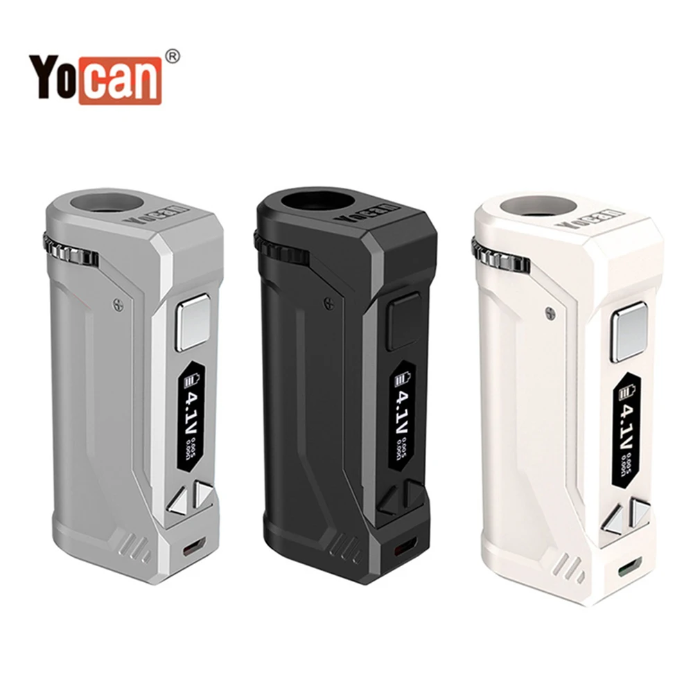 

100% аутентичная батарея предварительного нагрева Yocan Uni Pro Mod 650 мАч для всех тележек с регулируемым диаметром