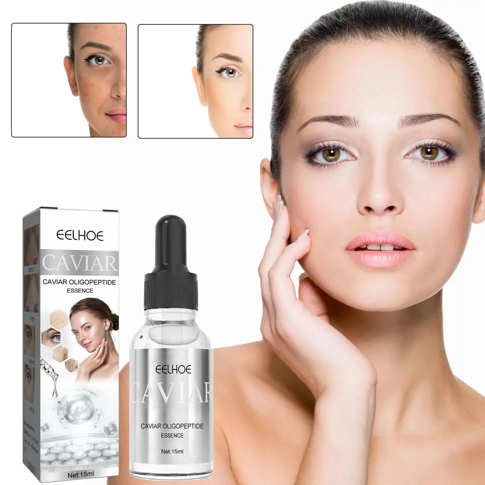 

Эссенция против морщин, лифтинг лица, подтягивающая фотография, отбеливающая блестящая икра с тонкими линиями, брикет 30 мл