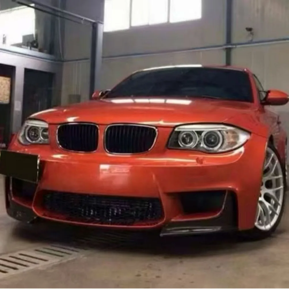 Фото Для BMW 1 серии E82 1M Base Coupe 2-дверный 2011-2018: передний сплиттер, спойлер, накладка на передний бампер, сплиттеры, накладки-фартуки, аэродинамические элементы (cupwing) №2