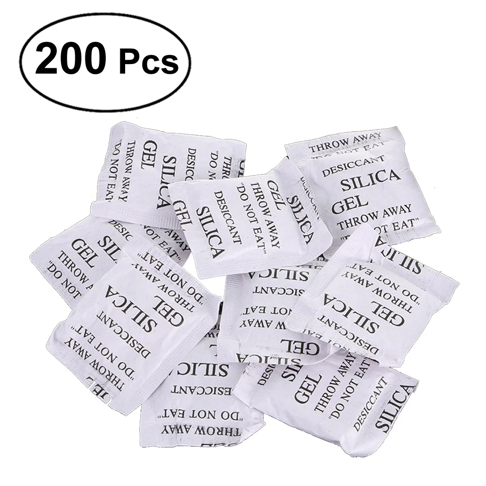 

200 Packs 2g Silica Desiccant Moisture Absorber Dry Damp-proof Prevention