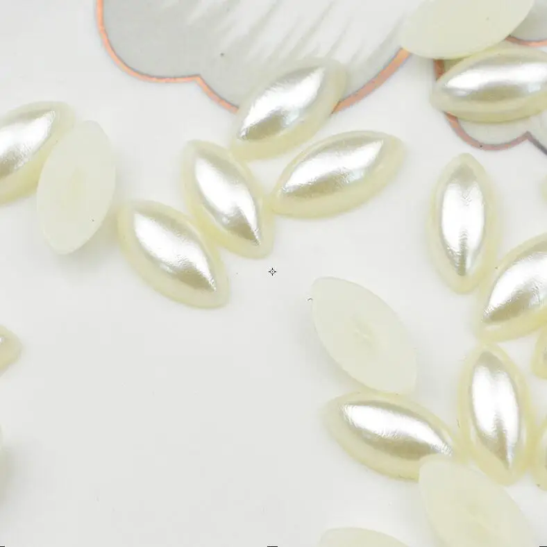 FLTMRH 18*8 мм дешевые полулошадиные глаза имитация жемчуга непористые Бусины DIY