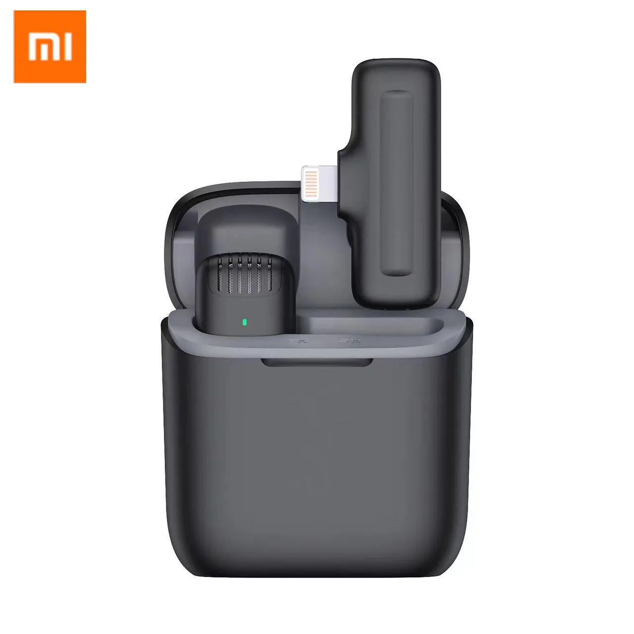 Беспроводной микрофон Xiaomi Youpin с зарядным футляром петличный для iPhone Android умное