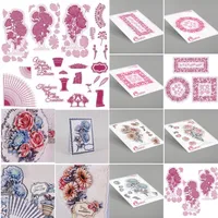 2022 Flower In Full Bloom Complete Collection New Metal Cutting Dies DIY Scrapbooking Paper Craft Handmade Make Album Card Punch