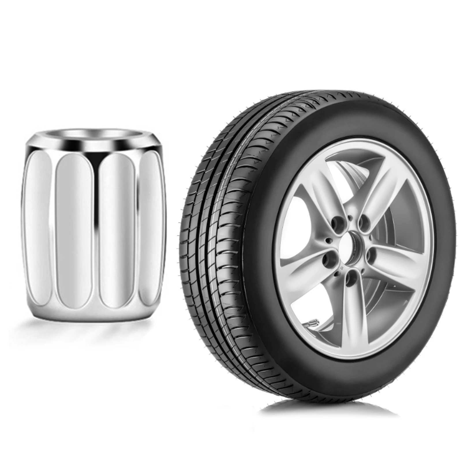 

Колпачки для клапанов шин 4 шт., универсальные колпачки для автомобильных, грузовых, мотоциклетных, внедорожных клапанов