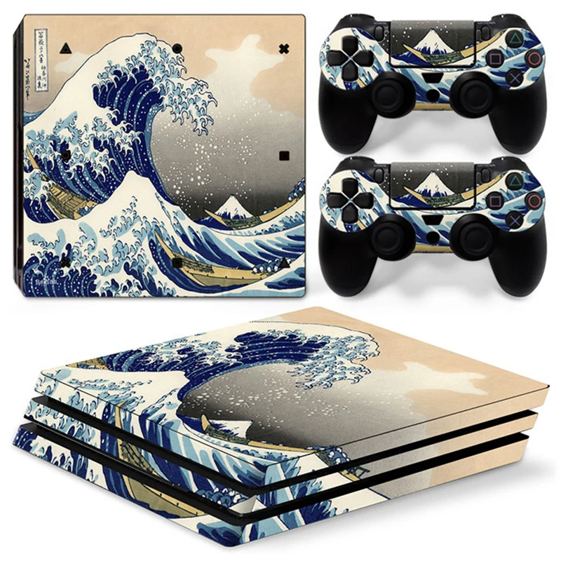 Great Wave 5620 PS4 PRO Skin Sticker Decal Cover for ps4 pro Console and 2 Controllers PS4 pro skin Vinyl