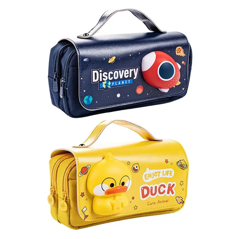 

High Capacity Pencil Pen Case Canvas Bag Pen Organizer Pouch Stationery Box Stationery Box Large Capacity Desk Organizer Storage