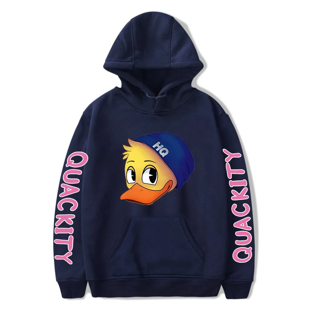 Quackity Merch Мужская/Женская толстовка с капюшоном для фанатов Harajuku Одежда в стиле