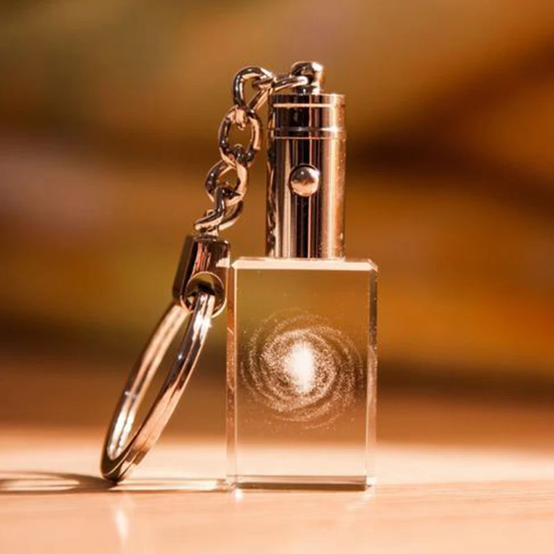 

Milky Way Crystal Luminous Keychain Rectangle Blue Light