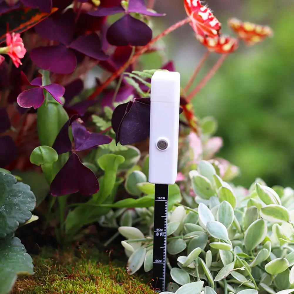 Практичный прибор для ухода за садом измеритель влажности почвы белый цвет