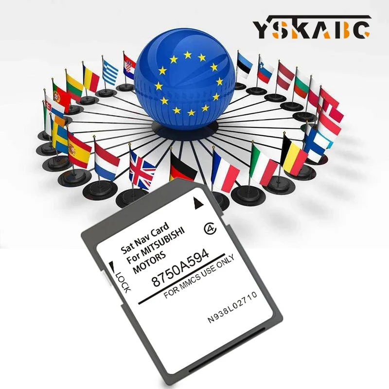 Для Mitsubishi Lancer X 2012-2015 Автомобильный MMCS Навигационная SD-карта 16 ГБ Обложка Европа