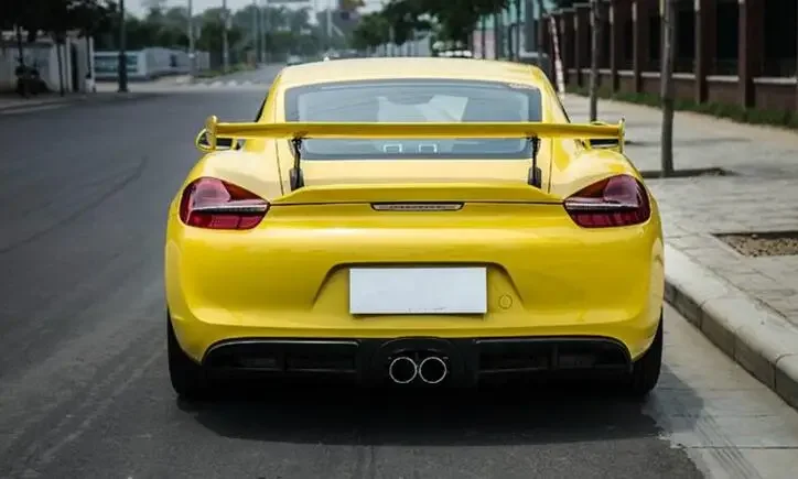 СПОЙЛЕР ЗАДНЕГО КРЫЛА из углеродного волокна для Porsche 718 987 997 998 981 911 GT GT4 СТИЛЬ