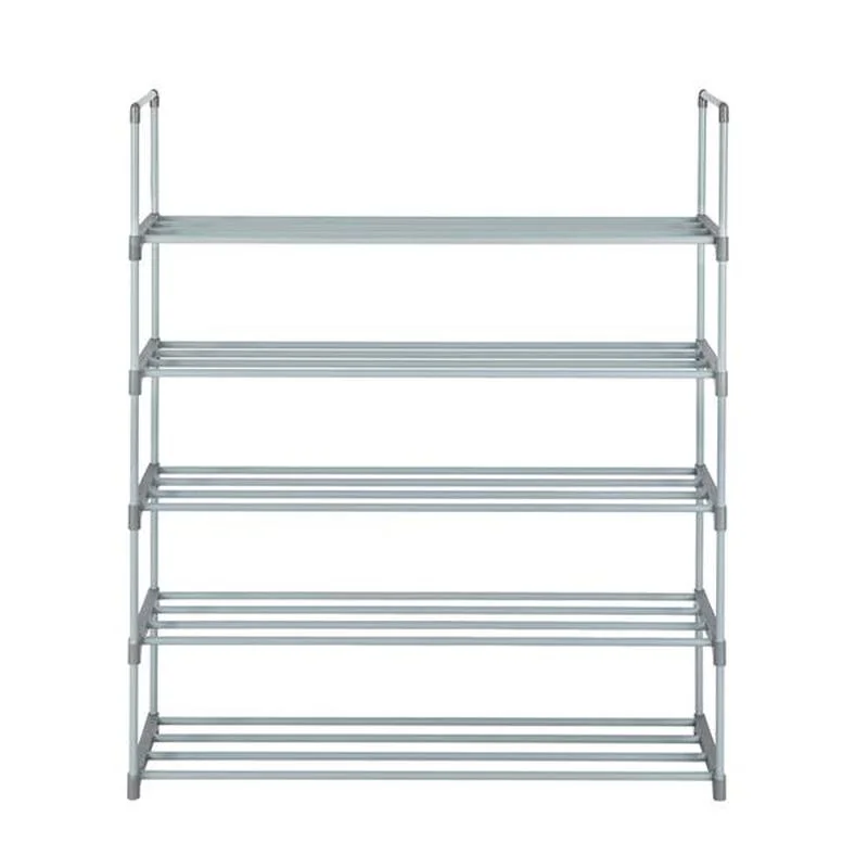 

5 Tiers Shoe Rack Shoe Tower Shelf Storage Organizer for Bedroom, Entryway, Hallway, and Closet Gray Color