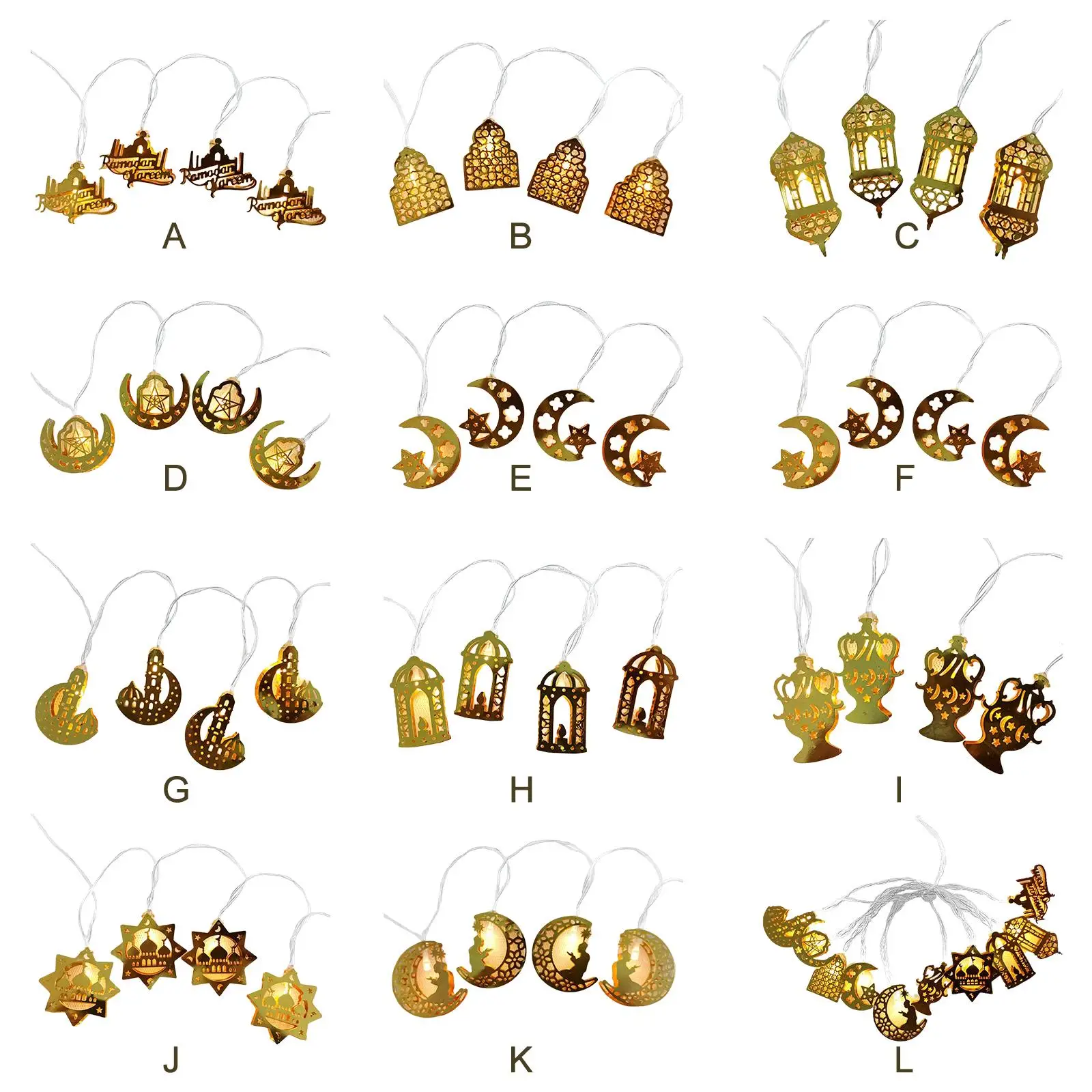 

9,84 дюймовая светодиодная гирлянда с Луной и звездами для праздничной вечеринки