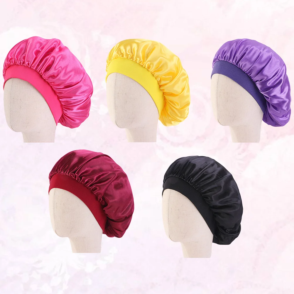 5 шт. нежные детские эластичные шапочки для сна защита волос шапочка с широким
