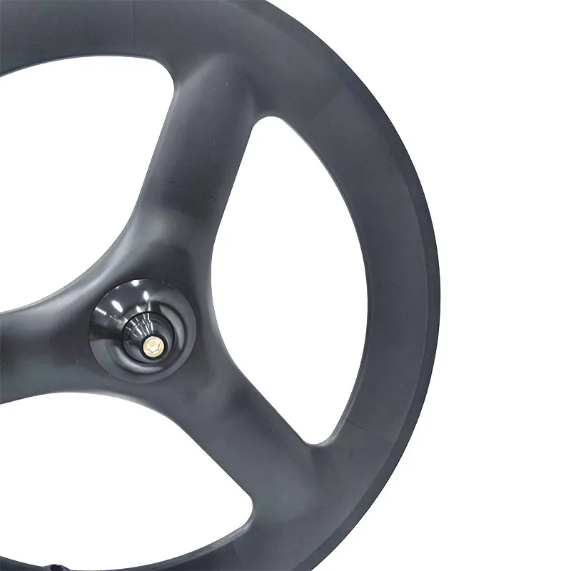 Складной велосипед 16 дюймов 349 3 Спицы передние карбоновые колеса Trispokes 74 100 мм C