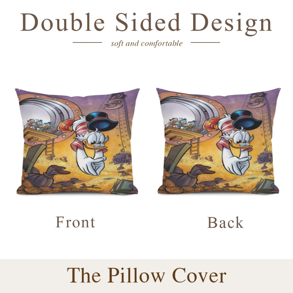 

Graffiti-Art-Duck-and-Money-printed-sofa-creative-square Cushion Cover Sofa Car Waist Throw Pillow Decoration-30x30-70x70cm