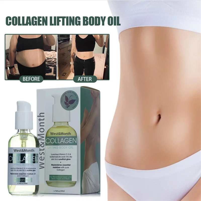 

Collagen Lifting Body Oils Tightening Body Buttock Moisturizing Shape Abdomen Improve Firming Skin Repair Slim Down Care Oil
