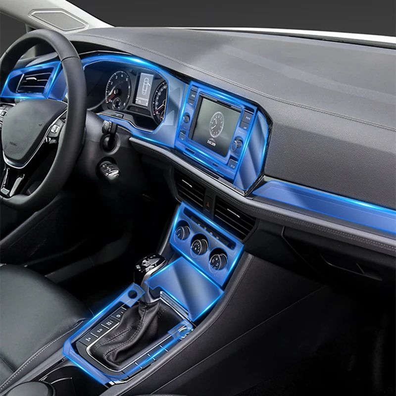 

Instrument Navigation Stickers Window Lift Gear Panel Protection TPU Repair Protective Film For Volkswagen VW Jetta 2019-2021