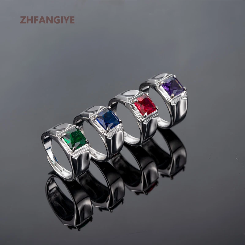 

New Women Men Ring for Wedding Party 925 Silver Jewelry Accessories with Zircon Gemstone Open Finger Rings Ornaments Wholesale