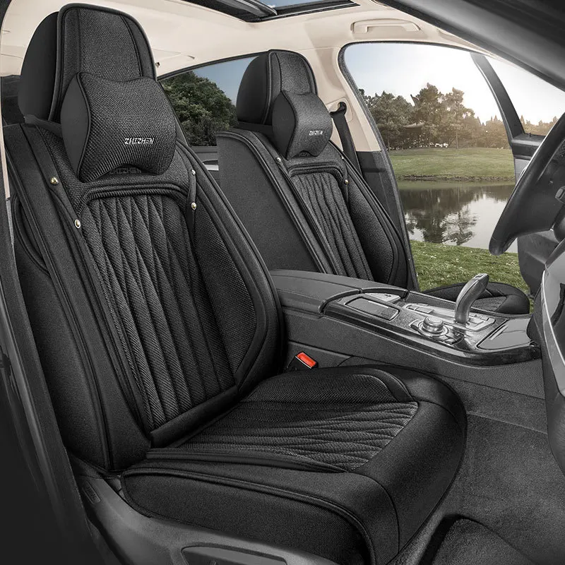 Leather Car Seat Cover For Hyundai I30 IX35 Creta Kona I40 Solaris I20 Tucson 2019 2021 Santa Fe Elantra Accent Accessories