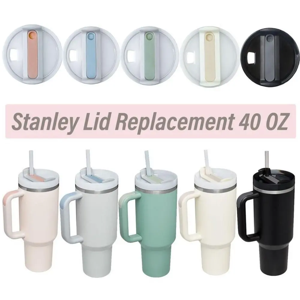 Фото прочная крышка для бутылки Staney 40 унций, крышка для чашки Themos, крышка для чашки, разноцветные пластиковые крышки с защитой от брызг №1