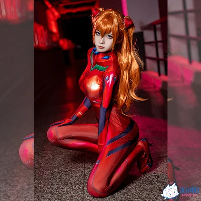 Женский костюм для косплея АСУКА на Хэллоуин Zentai полноразмерный Костюм Аниме Eva 3