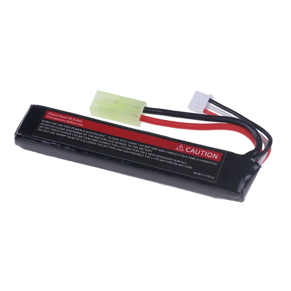 Фото Аккумулятор LiPo 2S 7.4V 2500mAh 30C 502096 с разъемом Tamiya для мини-пистолетов, электрических игрушечных пистолетов, пневматических пистолетов BB, радиоуправляемых моделей и запчастей. # 103 мм №4