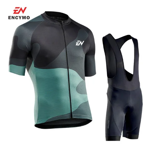 

2023 Мужская велосипедная Джерси, летний комплект с коротким рукавом, трикотажные шорты, велосипедная одежда, костюм ENCYMO