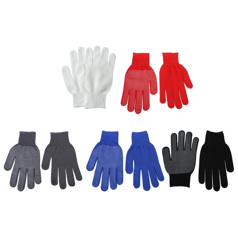 

12 Pair Nylon Work Gloves Reusable Dotted Working Safety Gloves with Grip Dots