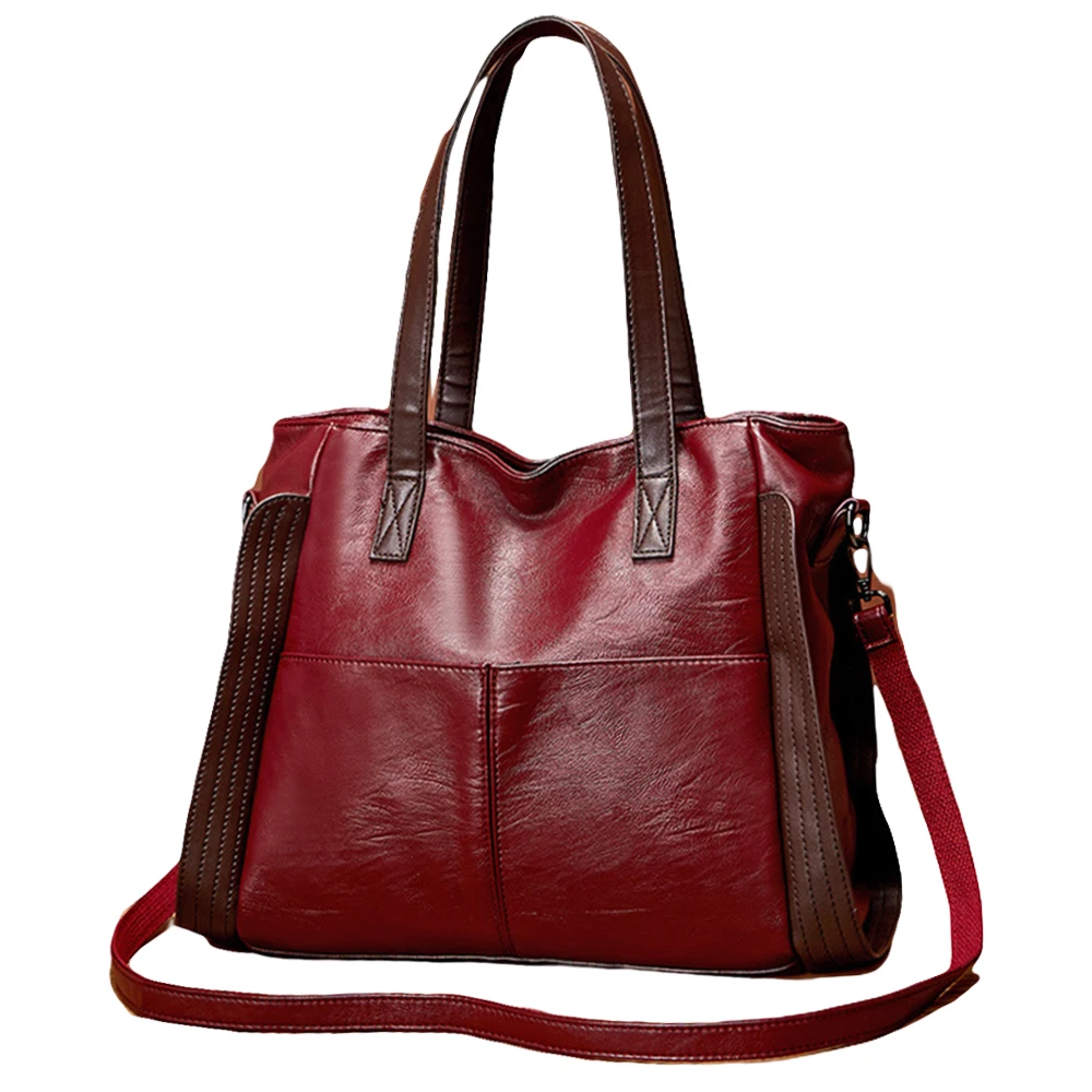 

Travel Totes Bag for Women 2022 Big Capacity Design Handbags Female Solid Casual Shouler Bag Ladies High Quality Leather Purses