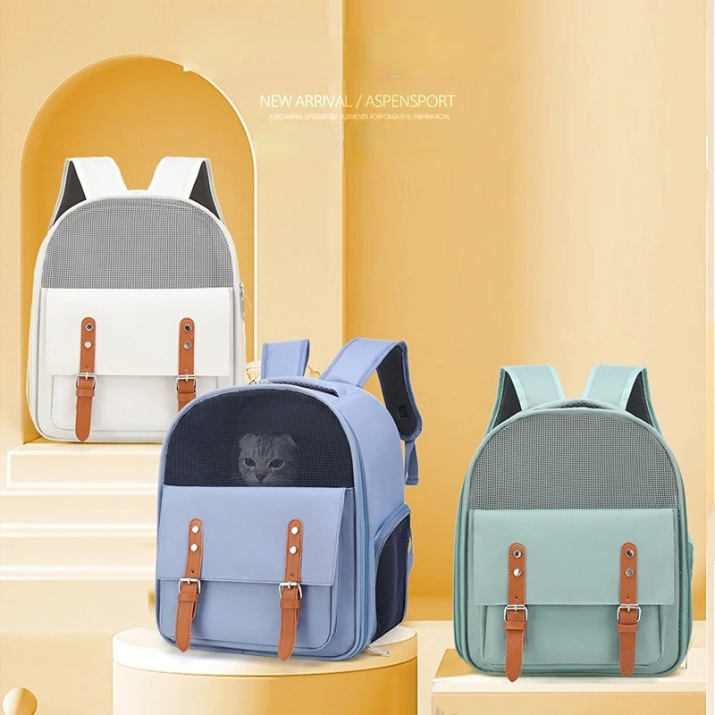 

New Pet Cat Carrier Bag Breathable Portable Cat Backpack Outdoor Travel Transparent Bag for Cats Small Dog Carrying Pet Supplies