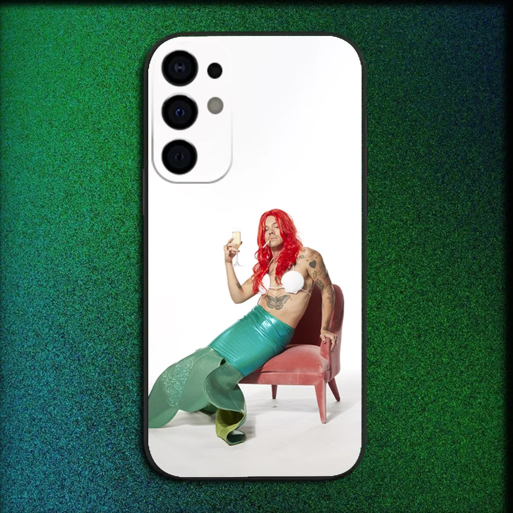 Чехол для телефона Singer H-Harry Styles Samsung S25 S24 S21 S22 S23 S30 Ultra S20 Plus Fe Lite Note 10 9 5G черный чехол