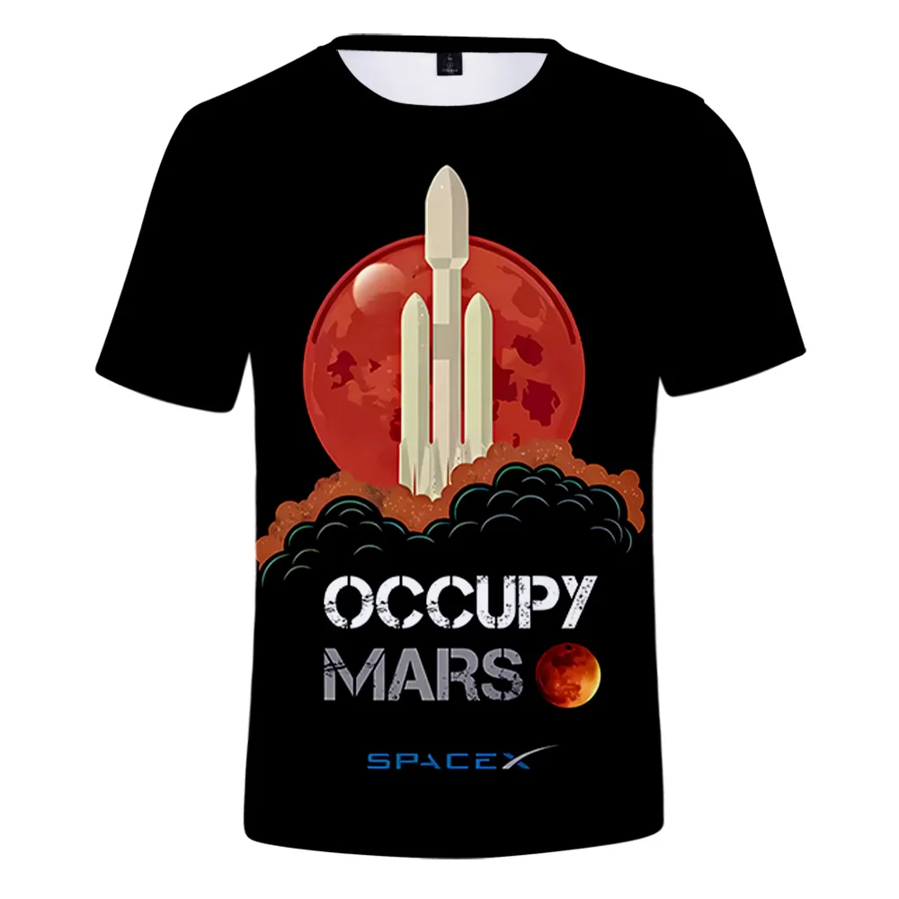Футболки Occupy Mars Game Merch летние женские и мужские модные повседневные футболки с