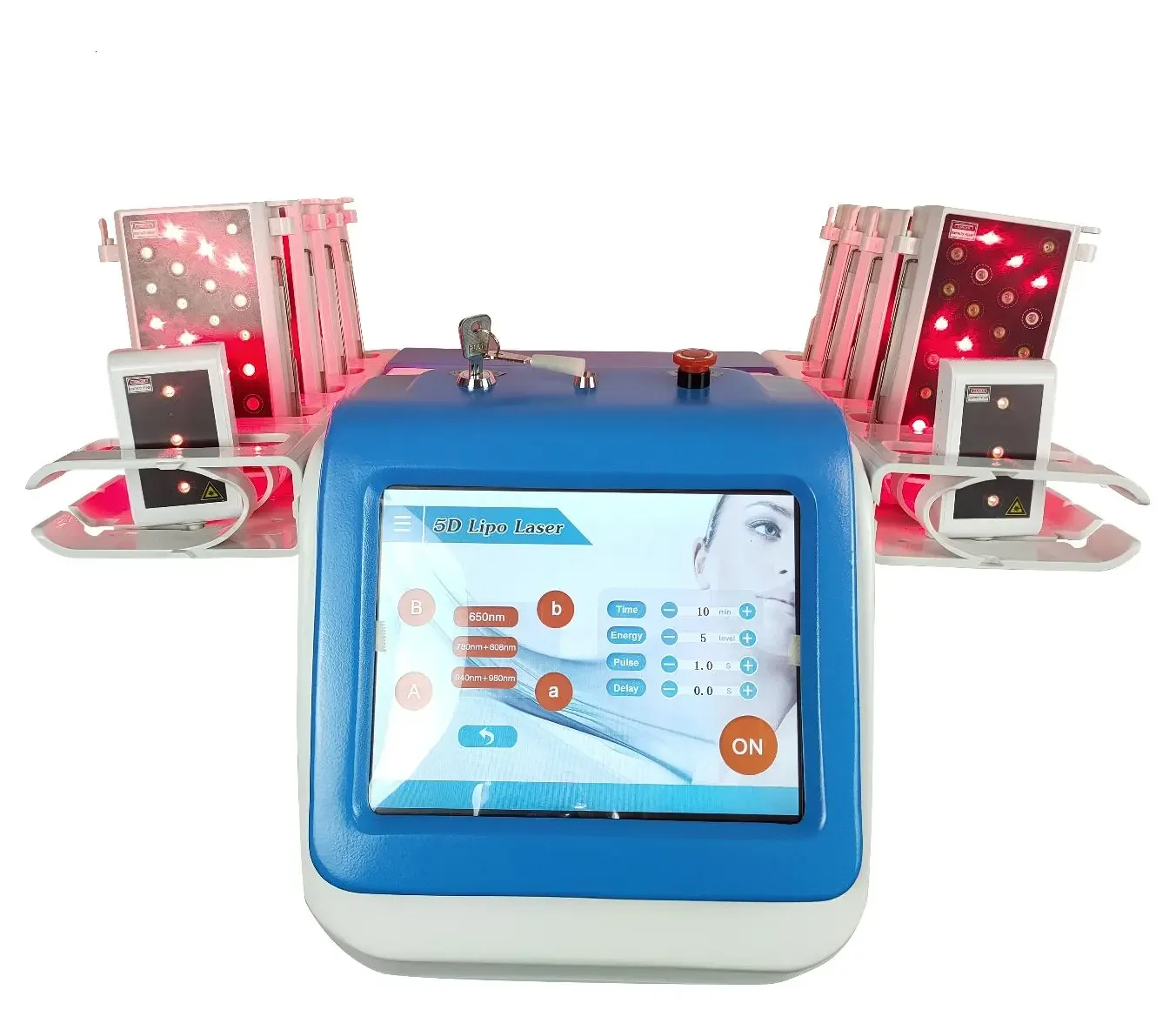 Устройство для сжигания жира лазерный прибор похудения с 5 длинами волны и синим