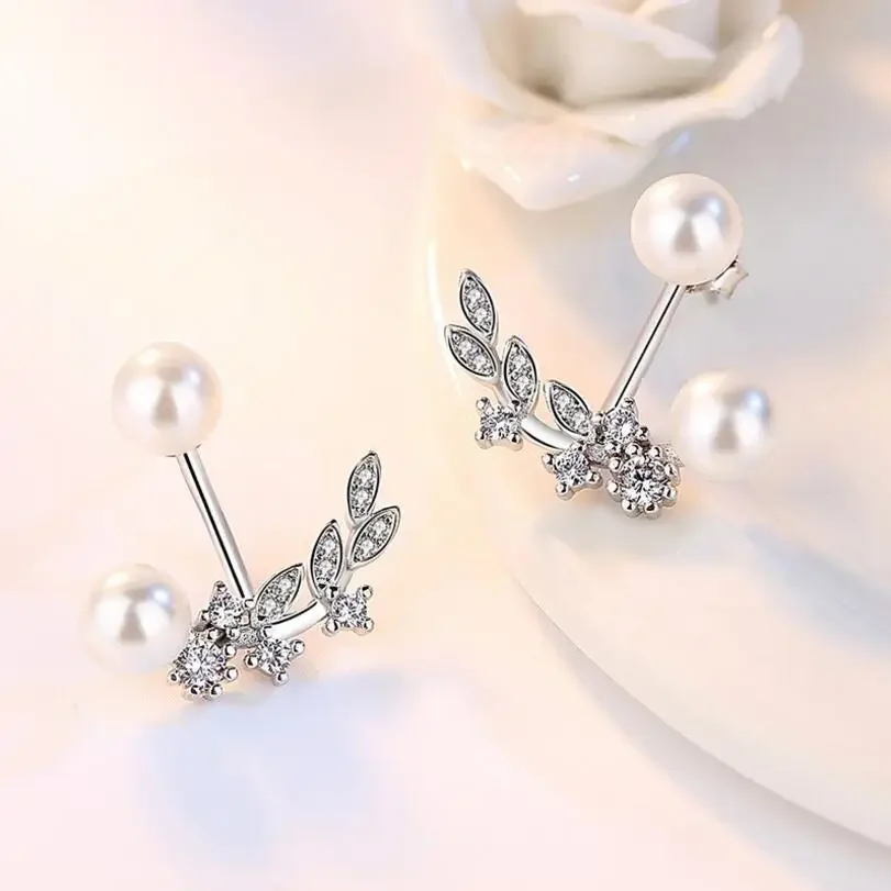 Новейшие ювелирные изделия из стерлингового серебра 925 пробы серьги-гвоздики с