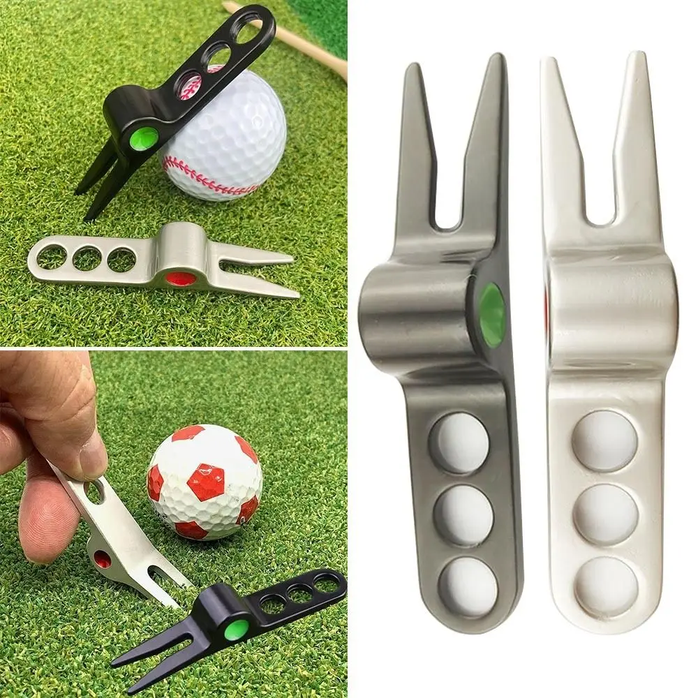 

Durable Groove Clean Training Aids Multifunctional Golf Fork Prongs Pitch Repairer Tool Lawn Maintenance Golf Divot