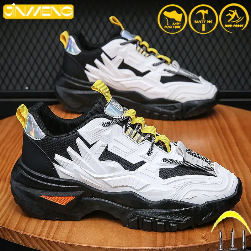 

Indestructible Protection Anti-Drop Anti-Slip Anti-Smash Anti-Puncture Work Safety Shoes Breathable Sneakers Men Women