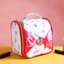 Japanese Sailor Moon Make Up Bag Travel Toiletry Storage Bag  Cartoon Cute Large Capacity Cosmetic Bag