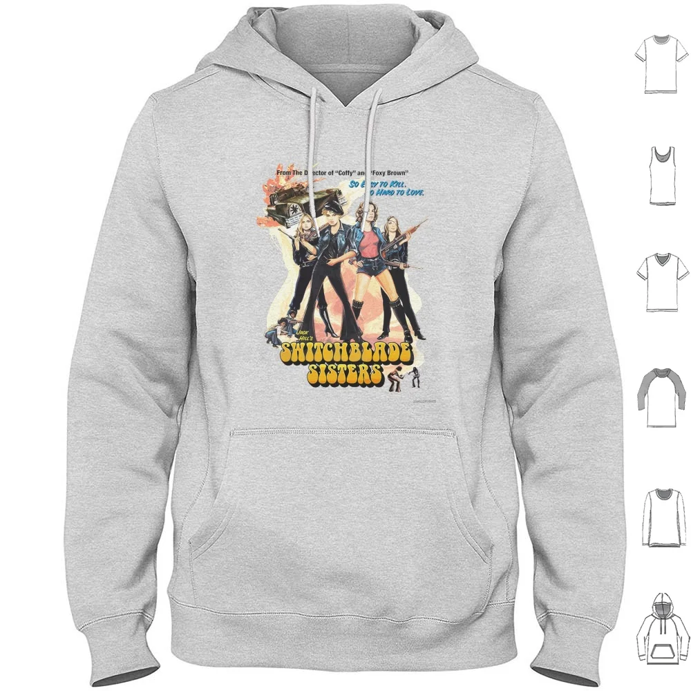 Толстовка Switchblade для сестер, хлопковая с длинным рукавом, в стиле ретро, для девочек в тюрьме