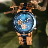 bobo bird 2022 wood watch men luxury stylish watches timepieces chronograph quartz relogio masculino dropshipping customized