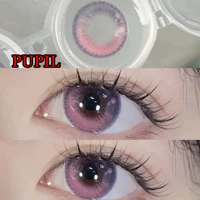 hotsale beautiful anime eye contacts women men color makeup with prescription contact lenses pupils pink lentes de contacto