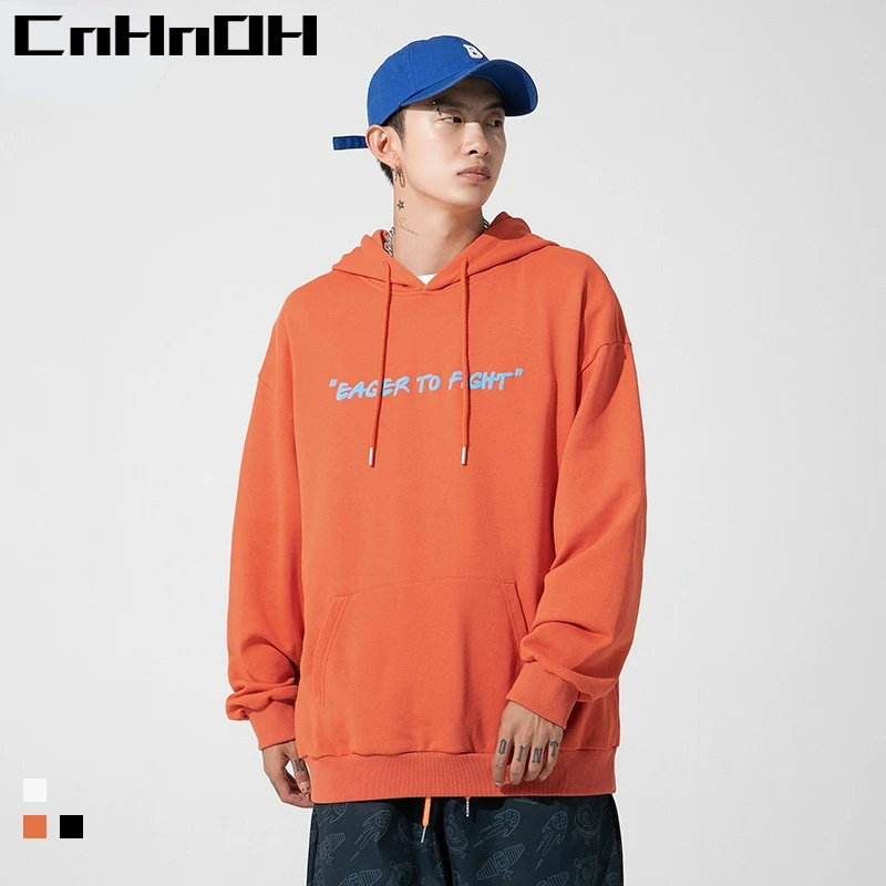 

CnHnOH Japanese Men's Sweater Men's 2022 Spring New Trendy Brand Stereoscopic Foam Printing Couple Hooded Jacket